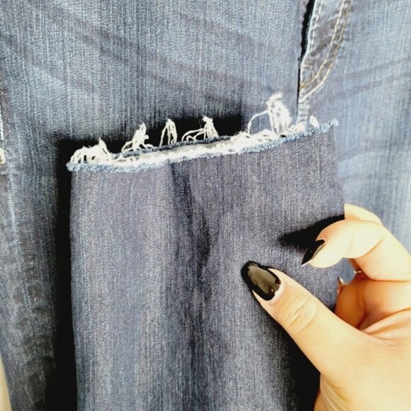 Silver Suki DIY Cropped Dark Wash Jegging - Picture 6 of 11